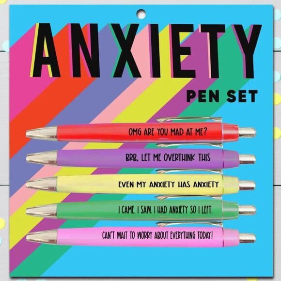 Anxiety Pen Set NEW - Picture 1 of 1
